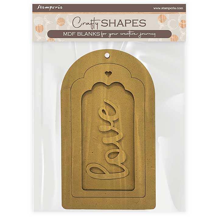 Stamperia Timeless MDF Crafty Shapes Blanks Tag