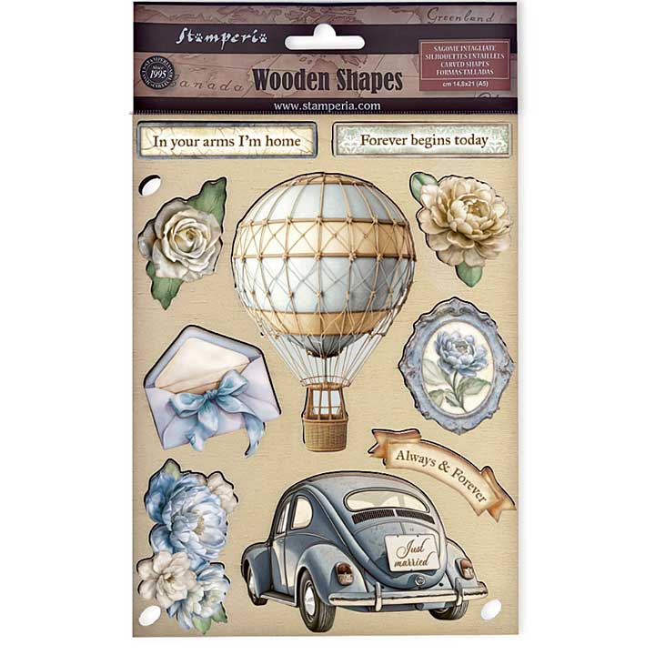 Stamperia Timeless A5 Colored Wooden Shape
