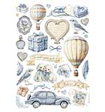Stamperia Timeless A4 Rice Paper Mixed Elements (6pcs)