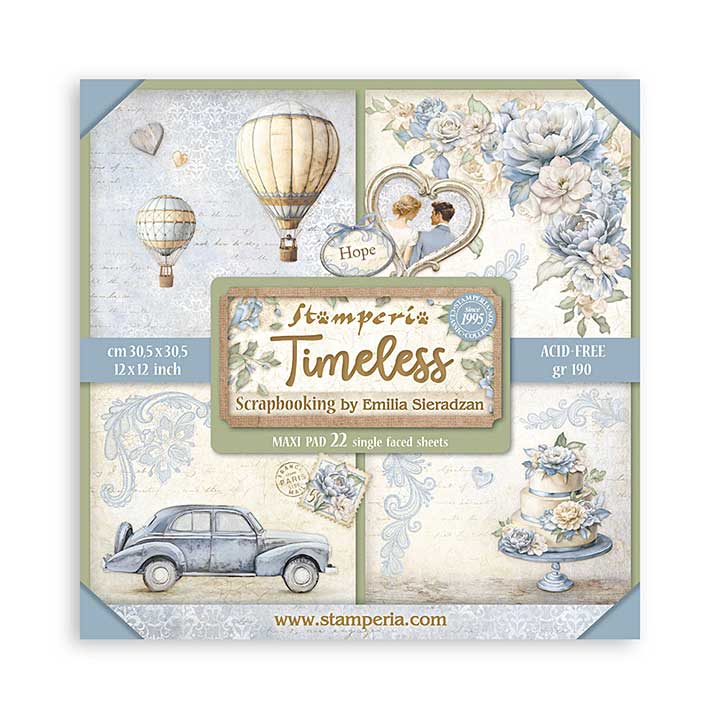 Stamperia Timeless 12x12 Inch Paper Pack Maxi (Single Face)