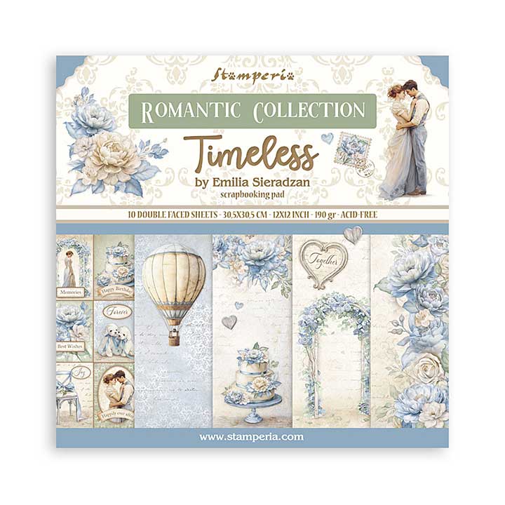 Stamperia Timeless 12x12 Inch Paper Pack