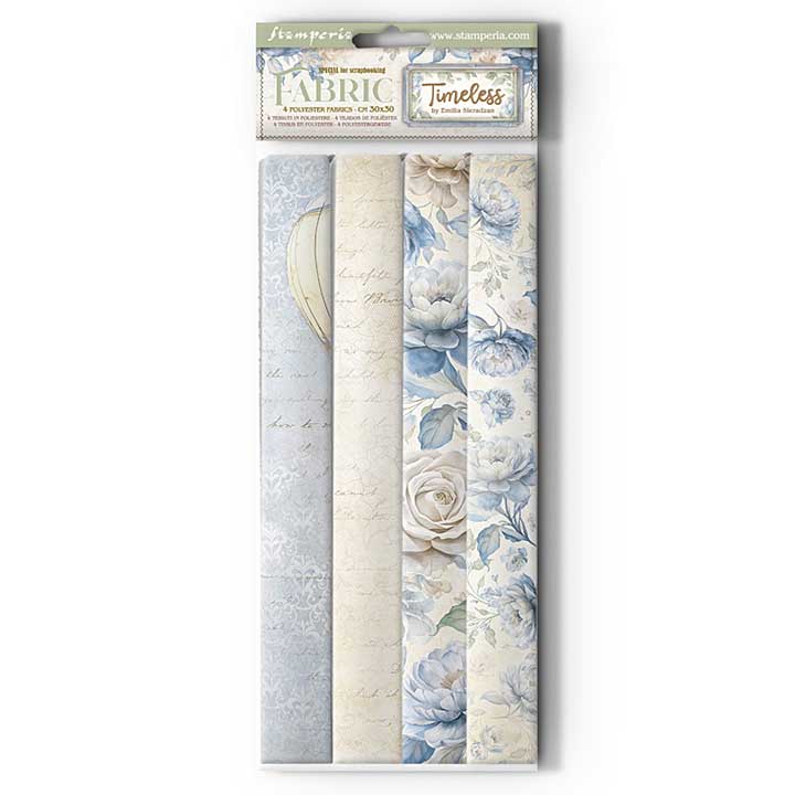 Stamperia Timeless 12x12 Inch Fabric Sheet (4pcs)
