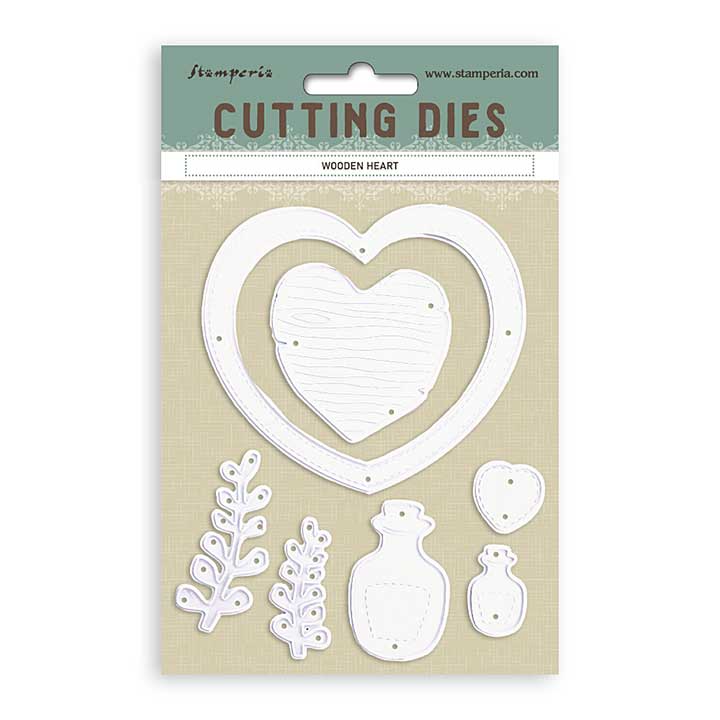 SO: Stamperia Wooden Heart A6 Cutting Dies
