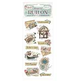 Stamperia Venice City of Art Rub-On 4x8,5 Inch Letters