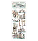 Stamperia Venice City of Art Rub-On 4x8,5 Inch Monuments