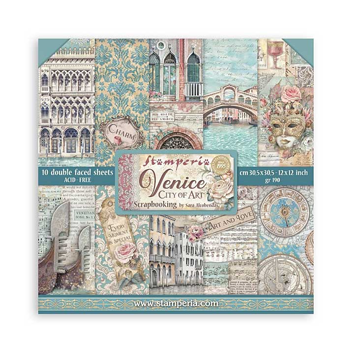 Stamperia Venice City of Art 12x12 Inch Paper Pack