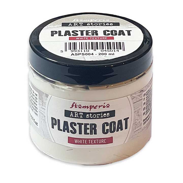 Stamperia Art Stories Texture Paste Plaster Coat White 200ml