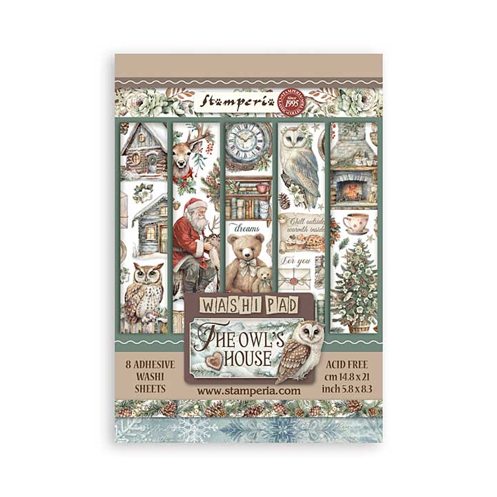 Stamperia The Owls House A5 Washi Pad (8pcs)