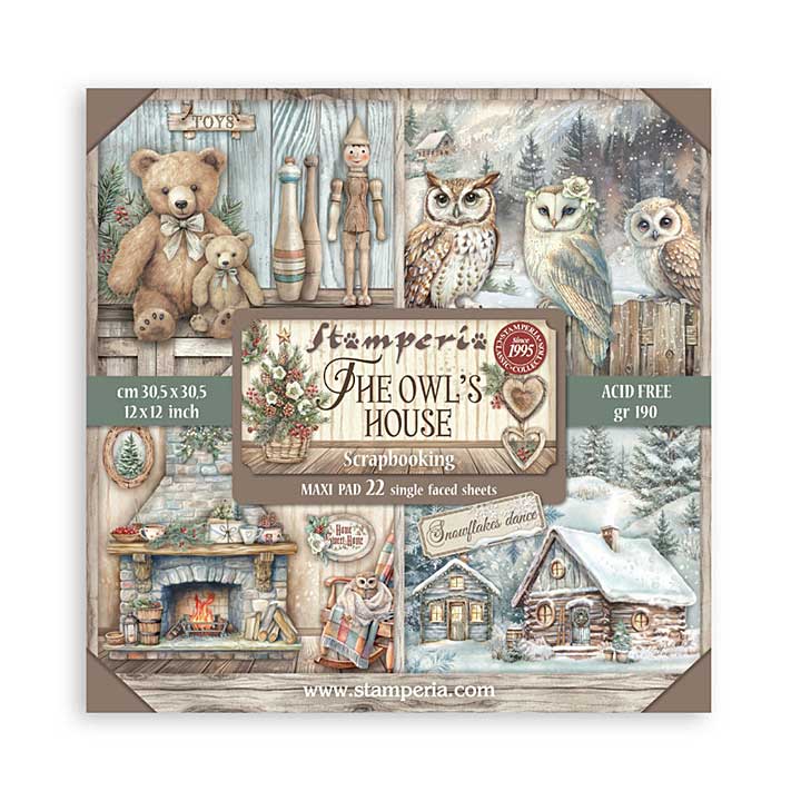 Stamperia The Owls House 12x12 Inch Paper Pack Maxi (Single Face)