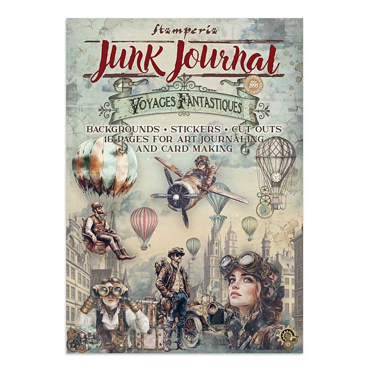 Stamperia Voyages Fantastiques Junk Journal Stickers, Backgrounds, Cut-Outs