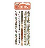 Stamperia Furry Friends Rub-On 4x8,5 Inch Stripes