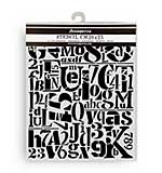 Stamperia Furry Friends Thick Stencil 20x25cm Numbers and Letters Pattern