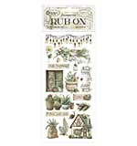 SO: Stamperia Herbarium Silvae Rub-On 8,33x2,36 Inch Cottage