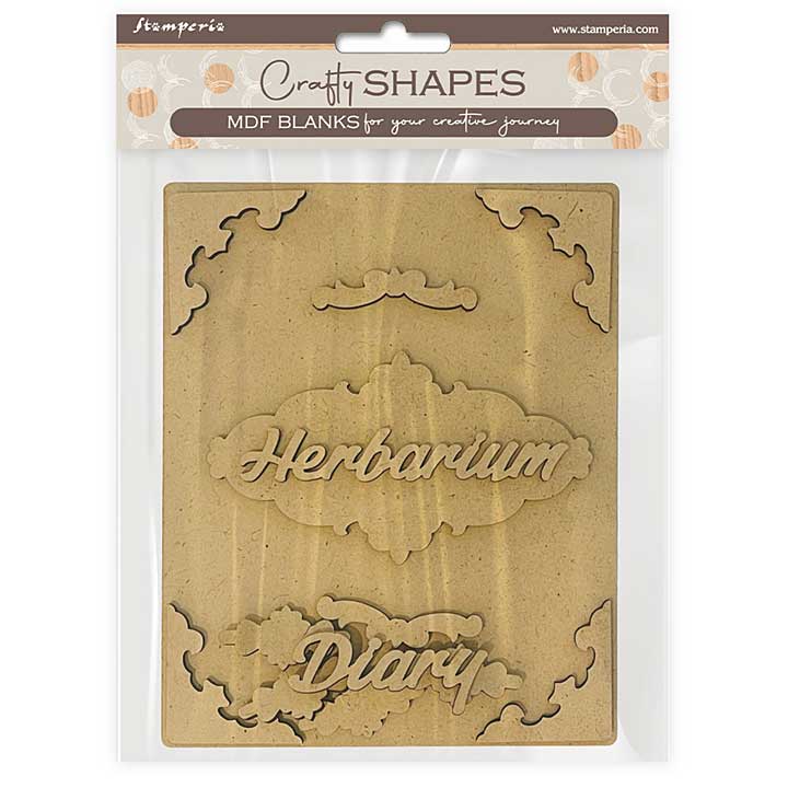 Stamperia Herbarium Silvae MDF Crafty Shapes Blanks Diary Cover