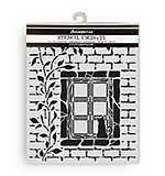 Stamperia Herbarium Silvae Thick Stencil 20x25cm Country Window