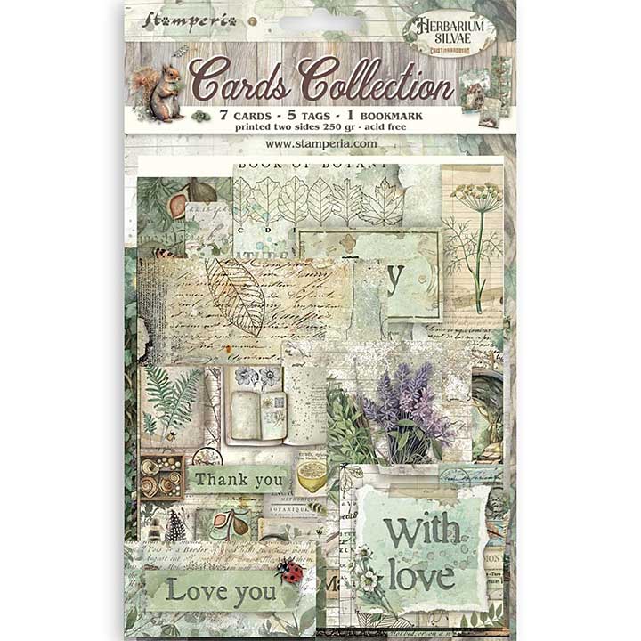 Stamperia Herbarium Silvae Cards Collection