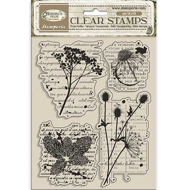 Stamperia Herbarium Silvae Clear Stamp Botanic