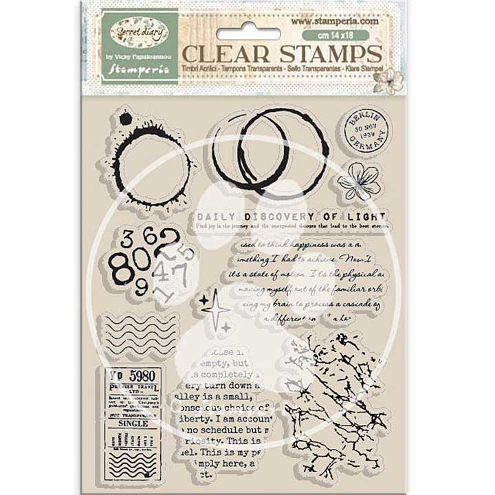 Stamperia Secret Diary Clear Stamp