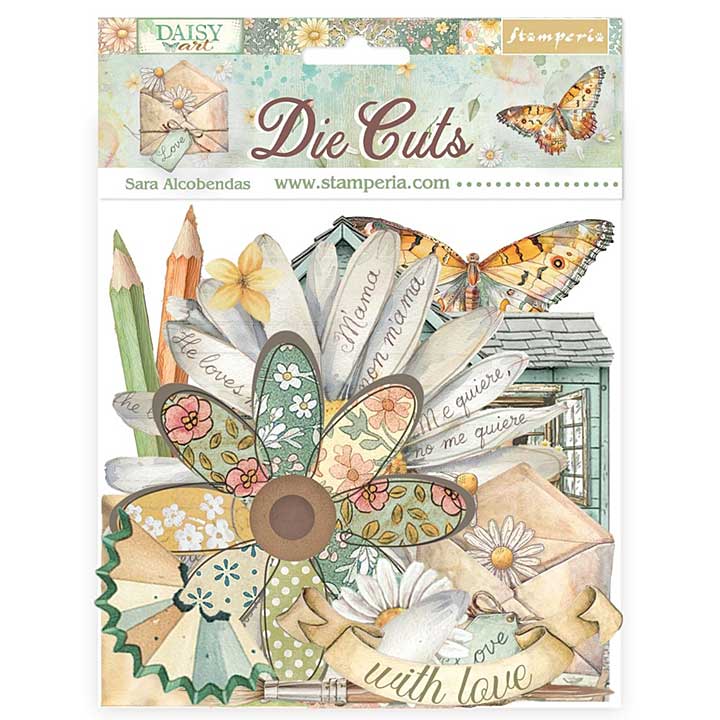 Stamperia Daisy Art Die Cuts Assorted (40pcs)