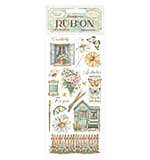 Stamperia Daisy Art Rub-On 10,16x21,6cm Cottage