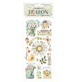 Stamperia Daisy Art Rub-On 10,16x21,6cm Me Quiere no me Quiere