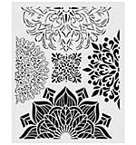 Stamperia Gardens of Time Thick Stencil 20x25cm Half Friezes by Antonis Tzanidakis