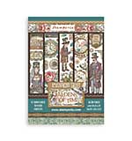 Stamperia Gardens of Time A5 Washi Pad (8pcs) by Antonis Tzanidakis
