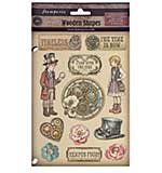 Stamperia Gardens of Time A5 Colored Wooden Shape by Antonis Tzanidakis