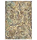 Stamperia Gardens of Time A4 Rice Paper Gears Pattern (6pcs) by Antonis Tzanidakis