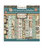 Stamperia Gardens of Time 8x8 Inch Paper Pack Maxi Background Selection by Antonis Tzanidakis