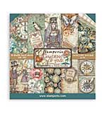 Stamperia Gardens of Time 8x8 Inch Paper Pack by Antonis Tzanidakis