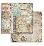 Stamperia Gardens of Time 12x12 Inch Paper Sheet Mixed Patterns (10pcs) by Antonis Tzanidakis