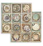 Stamperia Gardens of Time 12x12 Inch Paper Sheet 9 Cards (10pcs) by Antonis Tzanidakis