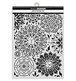 Stamperia Art Stories A3 Big Stencil Mandala Pattern by Antonis Tzanidakis