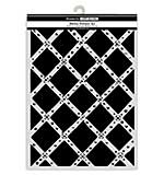 Stamperia Art Stories A3 Big Stencil Diamond Grid Pattern by Antonis Tzanidakis