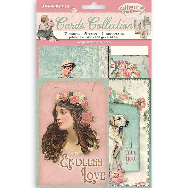 Stamperia House of Roses Cards Collection