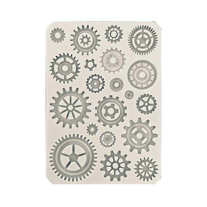 Stamperia Sir Vagabond in Fantasy World Silicon Mould A5 Gears