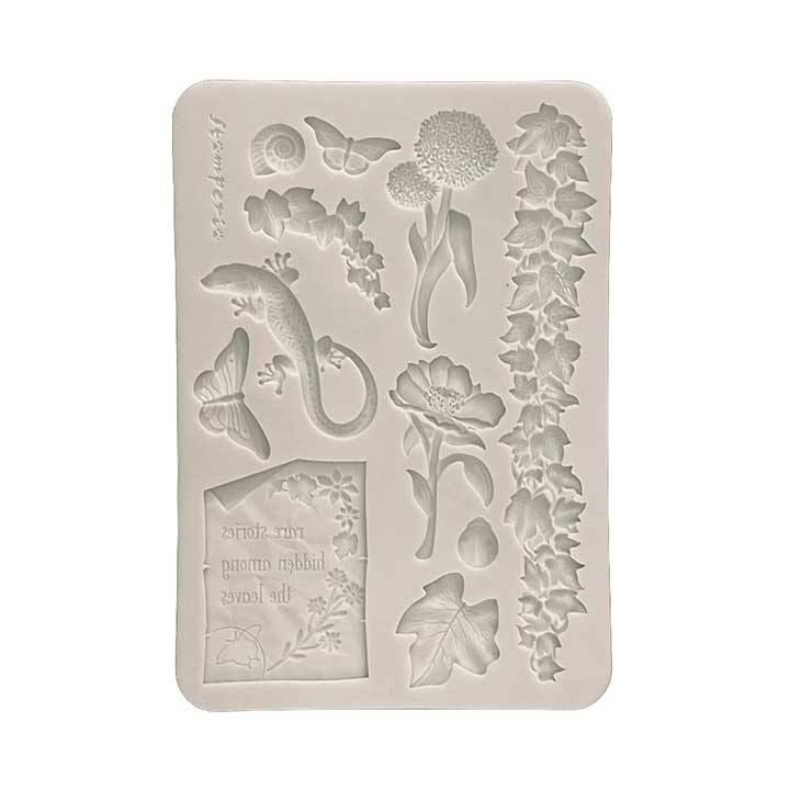 PRE: Stamperia All Around A5 Silicon Mould Flowers and Leaves