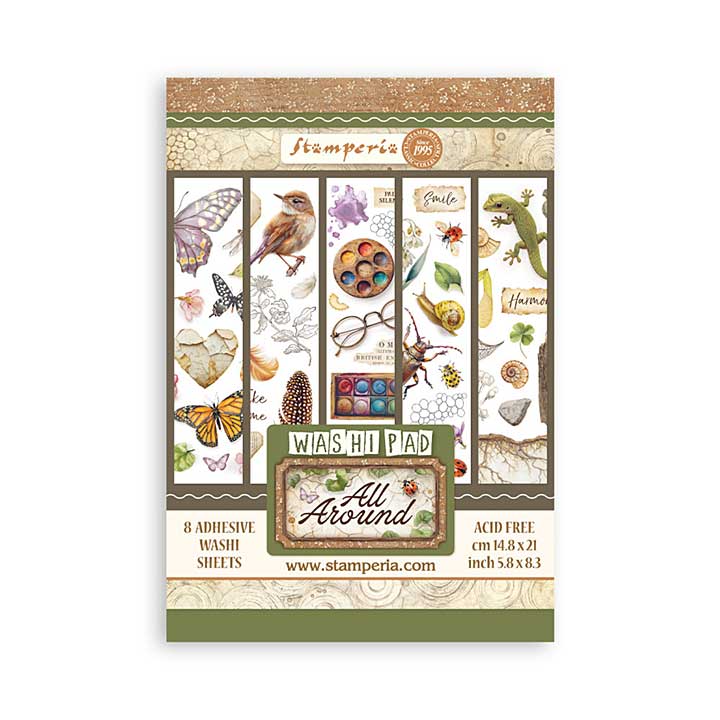 PRE: Stamperia All Around A5 Washi Pad (8pcs)