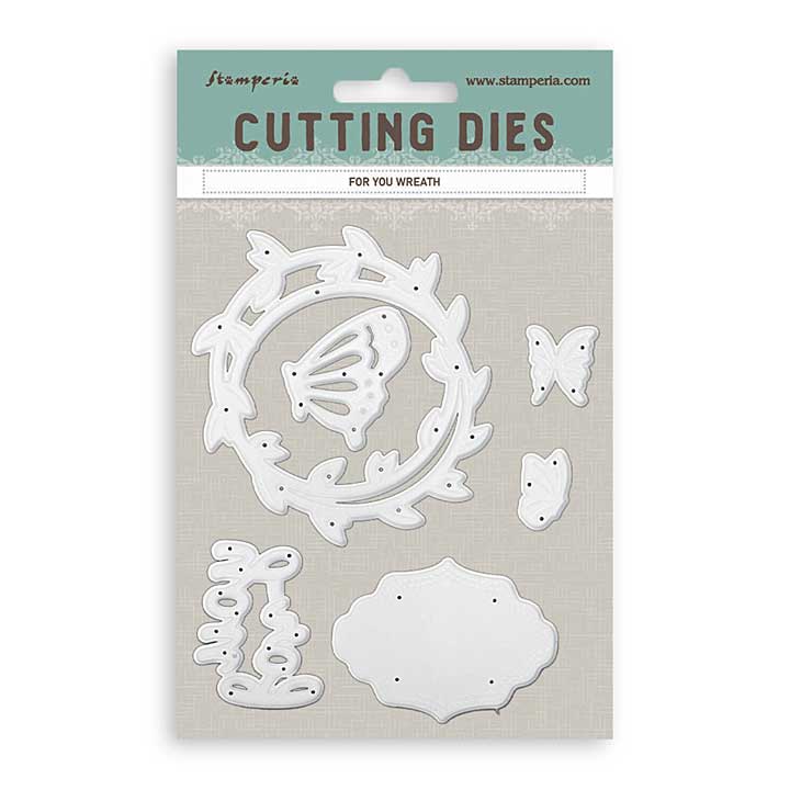 PRE: Stamperia All Around A6 Cutting Dies For you Wreath