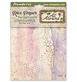 PRE: Stamperia All Around A6 Rice Paper Backgrounds Selection (8pcs)