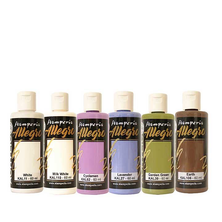 PRE: Stamperia All Around Allegro Paint Kit (6pcs)