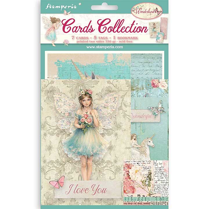 PRE: Stamperia Wonderland Cards Collection