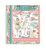 PRE: Stamperia Wonderland Rub-On 20,5x23cm Assortment (6pcs)