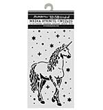PRE: Stamperia Wonderland Thick Stencils 12x25cm Unicorn