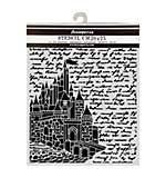 PRE: Stamperia Wonderland Thick Stencils 20x25cm Castle