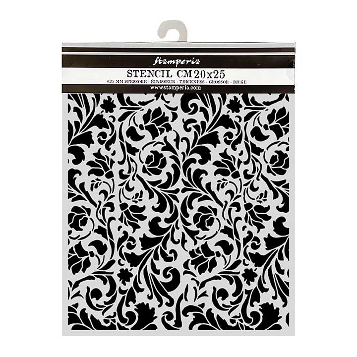 PRE: Stamperia Wonderland Thick Stencils 20x25cm Tapestry