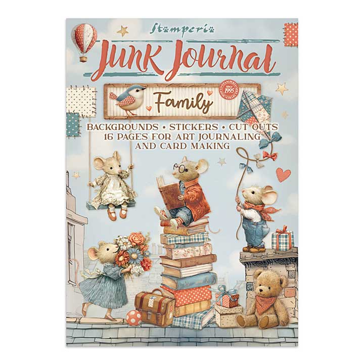 Stamperia Family Junk Journal Stickers, Backgrounds, Cut-Outs