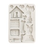 Stamperia Furry Friends A5 Silicon Mould I Love My Dog