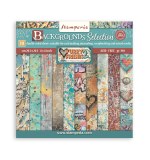 Stamperia Furry Friends 2 8x8 Inch Paper Pack Maxi Background Selection by Antonis Tzanidakis